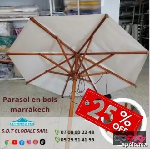 Parasole en bois Marrakech